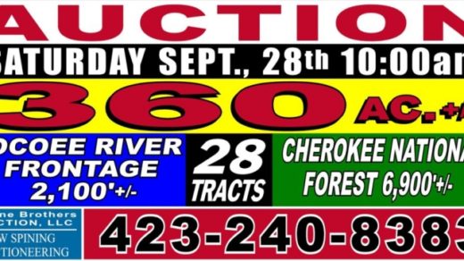 Stone Brothers Massive Land Auction in Benton, TN 9/28