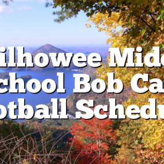Chilhowee Middle School Bob Cats football Schedule
