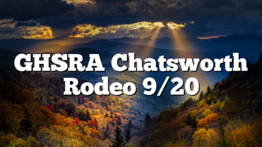 GHSRA Chatsworth Rodeo 9/20