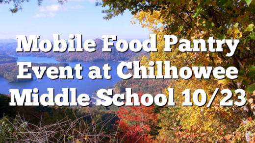 Mobile Food Pantry Event at Chilhowee Middle School 10/23