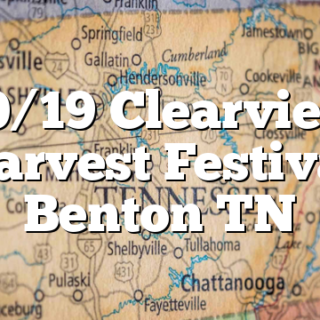 10/19 Clearview Harvest Festival Benton TN