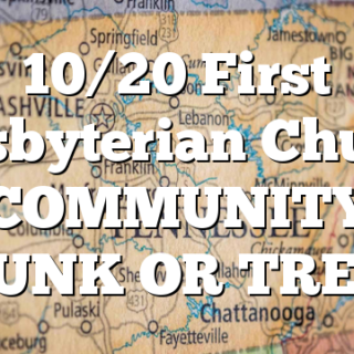 10/20 First Presbyterian Church COMMUNITY TRUNK OR TREAT