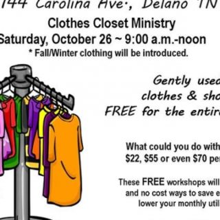 10/26 Delano Baptist Church SWAP Shop Clothes Closest Ministry