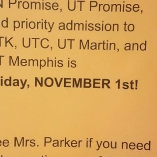 11/1 Polk County High School TN & UT Promise Application Deadline