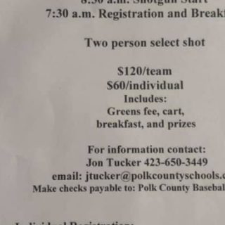 11/2 Frank Hammons Memorial Golf Tournament for PCHS Baseball Program