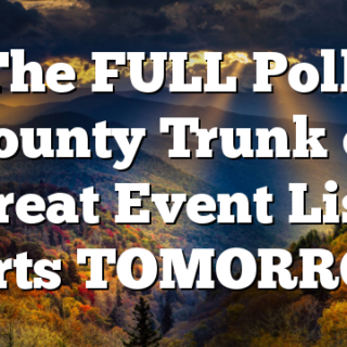 The FULL Polk County Trunk or Treat Event List starts TOMORROW