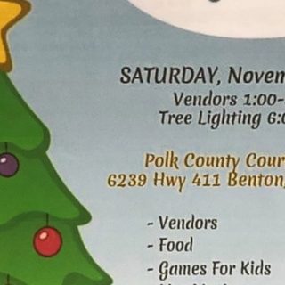 11/30 Polk County Courthouse Christmas Tree Lighting Benton, TN
