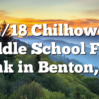12/18 Chilhowee Middle School Food Bank in Benton, TN