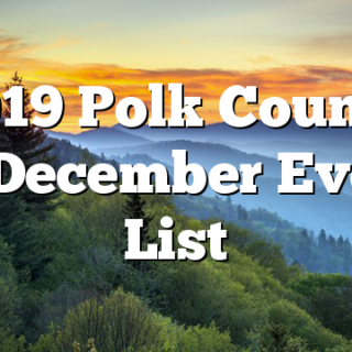 2019 Polk County TN December Events List