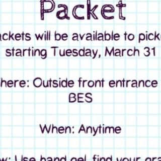 3/31 BES Learning Packets Available