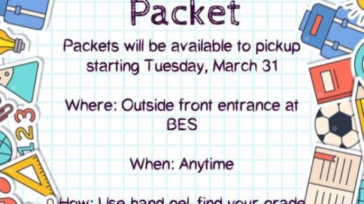 3/31 BES Learning Packets Available