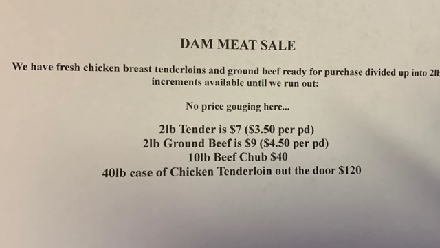 Ocoee Dam Deli Pre-packaged Meat Sale – Polk County Tennessee EVENTS