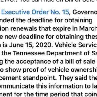 Ride on Bill of Sale or Title with Executive Order No. 15