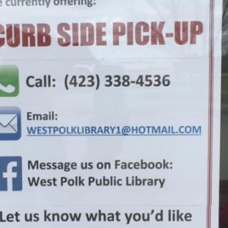 West Polk Public Library Offers Curbside Pick-Up Benton, TN