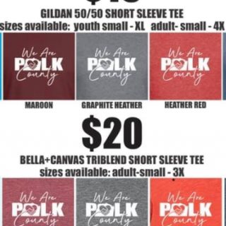 WE ARE POLK COUNTY T-Shirt Sale at Trophies & More Benton, TN