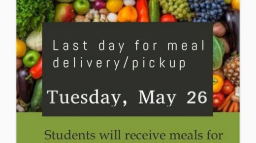 5/26 BES Last Day For Meal Delivery/Pickup