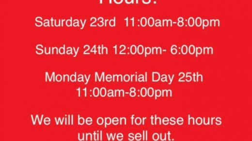 Hiwassee BBQ Hours For Memorial Day Weekend Reliance, TN