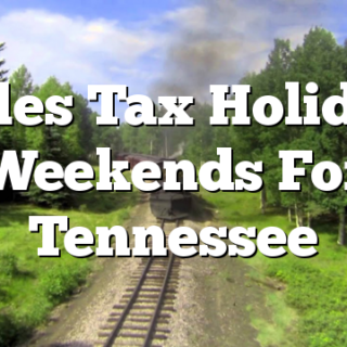 Sales Tax Holiday Weekends For Tennessee