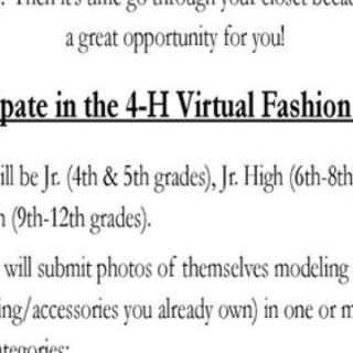 Eastern Region 4-H Virtual Fashion Show