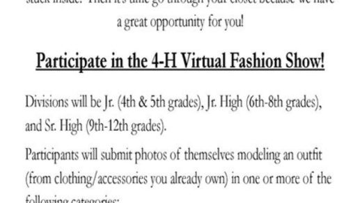 Eastern Region 4-H Virtual Fashion Show