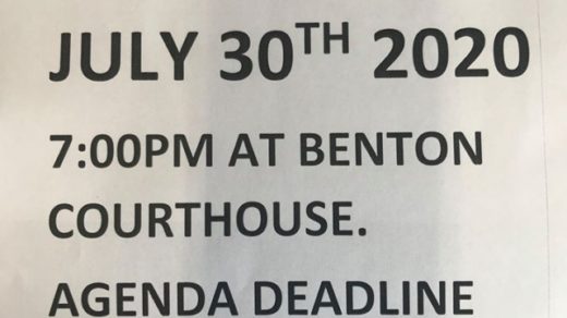 7/30 July Commission Meeting Benton, TN Courthouse