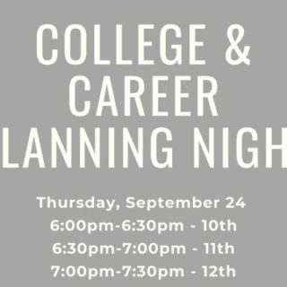 9/24 College & Career Planning Night