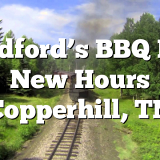 Bradford’s BBQ Has New Hours Copperhill, TN
