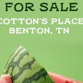 Watermelons For Sale at Cotton’s Place The Station Benton, TN