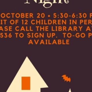 10/20 West Polk Public Library Halloween Craft Night