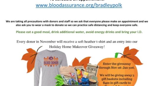 11/10 Bradley Polk Walk-in Clinic Blood Drive