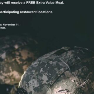11/11 McDonalds Gives FREE Extra Value Meal to Vets Ocoee, TN