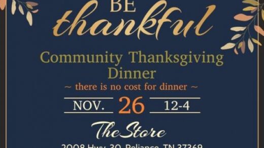 11/26 Thanksgiving Dinner hosted by The Store Reliance, TN