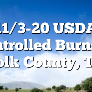 11/3-20 USDA Controlled Burns in Polk County, TN