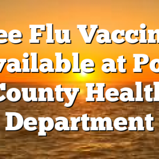 Free Flu Vaccines Available at Polk County Health Department