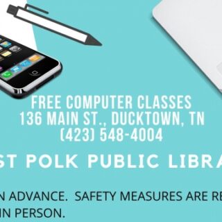1/21 East Polk Public Library FREE Computer Classes