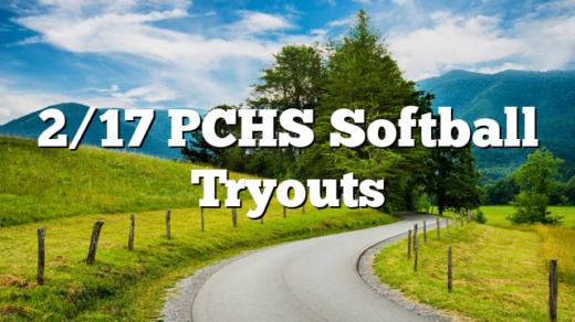 2/17 PCHS Softball Tryouts