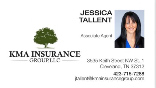 Call Jessica Tallent for Insurance Quote with KMA Insurance Group, LLC