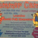 South Polk Elementary Summer Camp Spots Available