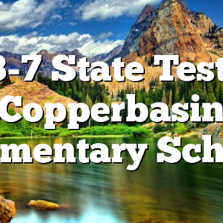 5/ 3-7 State Testing Copperbasin Elementary School