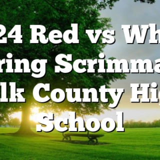 5/24 Red vs White Spring Scrimmage Polk County High School