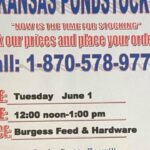 6/1 Arkansas Pondstockers FISH DAY at Burgess Feed & Hardware Benton, TN