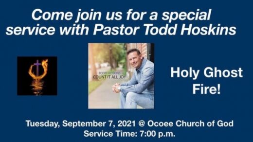 9/7 One Night Service with Todd Hoskins Ocoee, TN