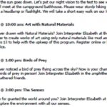 6/12 Art with Natural Materials, Birds of Prey & The Senses Hiwassee Ocoee State Park Delano, TN