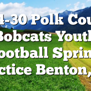 6/14-30 Polk County Bobcats Youth Football Spring Practice Benton, TN
