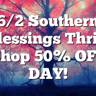 6/2 Southern Blessings Thrift Shop 50% OFF DAY!