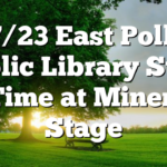 7/23 East Polk Public Library Story Time at Miner’s Stage