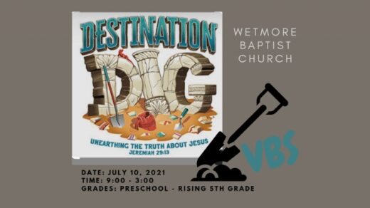 7/10 VBS Wetmore Baptist Church ONE DAY Delano, TN