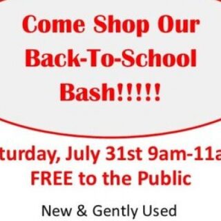 7/31 Community Clothes Closet Extended Back-To-School Bash