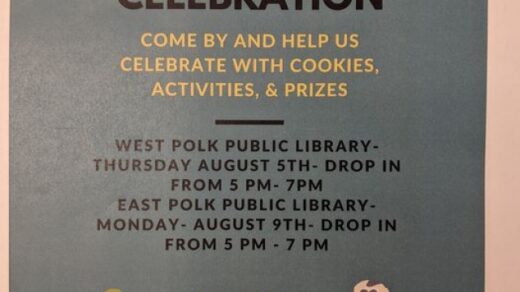 8/5 & 9 Polk County Public Library End of Summer Celebration