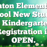 Benton Elementary School New Student & Kindergarten Registration is OPEN.